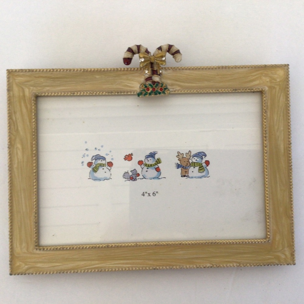 CHRISTMAS PICTURE PHOTO FRAME NWOT 4” x 6”